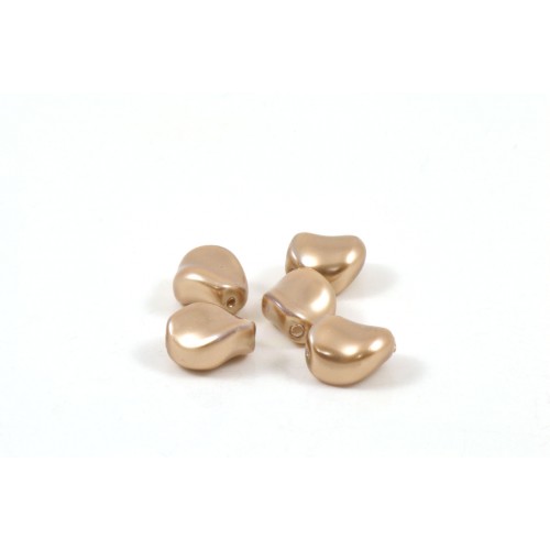 Swarovski perle ondulée (5826) 9x8mm bronze 